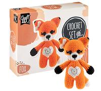 Craft ID Crochet Set for Beginners | Amigurumi Set | Fox Starter Pack | Children & Adults | Cuddly Toys