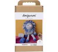 Craft Kit Amigurumi, Lion, Navy Blue, Light Grey, 1 Pack