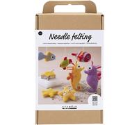 Craft Kit Needle Felting, Animals in Water, Contents: Wool, Needles (US IMPORT)