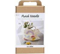 Craft Kit Punch Needle, Pastel Colours, Tote Bag, 1 Pack