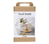 Craft Kit Punch Needle, Pastel Colours, Tote Bag, 1 Pack