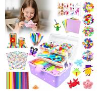 Craft Kits for Kids 3000pcs Arts and Crafts Supplies with Pipe Cleaners and 3 Tier Storage Box DIY Crafting Set for Home School Creative Activities Toys and Gifts for Boys and Girls Ages 4 to 12