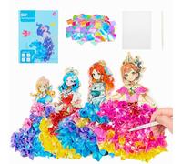 Craft Kits for Kids 4-7 Year Old: Birthday Gifts for Girls Age 5 6 7 8 9 Poke-in Princess Toys Arts and Crafts Set for 4-8 Year Old Girl Activities Creative Party Favors Supplies Mess Free Present