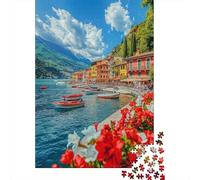 Craft, Learn, And Enjoy with Lake Como - 1000 Piece Wooden Puzzle, A Gateway to Creative Thinking for Adults