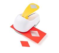 Craft Lever Punch 2 inch Diamond Punch DIY Handmade Paper Punch(White Diamond)