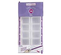CRAFT MATES Bead Organizer and Storage Container for Crafts and More, 14 Locking Compartments, (display)