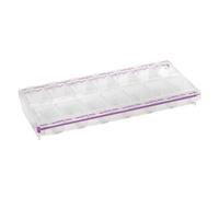 Craft Mates Pill, Medicine, Vitamin, Organizer Box | Weekly and Storage | 14 Locking Compartments | Clear Lids | | Apothecary Products