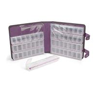 Craft Mates Pill, Medicine, Vitamin, Organizer - Weekly Storage and Carrying Case, 56 Locking Compartments, Clear Lids, Apothecary Products Bead Organizer and Plastic Storage Containers
