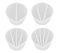 Craft Measuring Cups - Efficient Paint Pouring Supplies, Split Design Easy Pouring, 9x8x5.2cm Compact Size + Lightweight Build, Durable Silicone Finish | for Acrylic Crafting (DIY Artistic Tools)