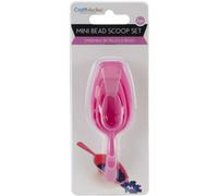 Craft Medley BT256 Beading & Jewelry Tool, Scoop-It Mini Bead Scoop Set, 3-Piece
