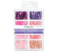 Craft Medley GC457E Cup Sequins, 7mm, 16g, 8 Colors, Princess