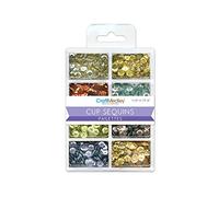 Craft Medley GC457J Cup Sequins, Sew On, 7mm, 16g, 8 Colors, Metallics
