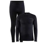 Craft Men's CORE WARM BASELAYER SET M Base Layer Set, Black, L