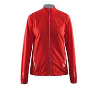 Craft Mind Blocked Women's Waterproof Running Jacket XS Bright Red for Outdoor Activities