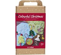 Craft Mix Colourful Christmas 750 Piece Set - Christmas Figures - Assorted Colours - 1 Pack