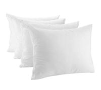 Craft Native Pack of 4 Zippered Pillow Protectors 100% Cotton - Breathable Pillow Cases - UK Standard ( 48 X 74 Cm ) Anti Allergy Dust Mite Premium Pillow Covers