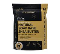 Craft & Nature 4 LB All Natural Shea Butter Moisturizing Glycerin Melt And Pour Soap Base for Soap Making
