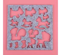 Craft Needle Felting molds 16×16×3 7pcs Set DIY Needle Felting Applique Mold Felt Template Beginner Craft Tool Needle Felting molds Needle Felting Moulds