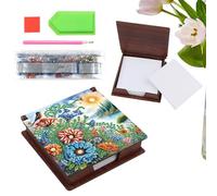 Craft Organization Case - Integrated Portable Accessory, Clear Compartment Tray with Latches, Memo Paper Box Rhinestone Art for Family Friends, Supplies, Desktop Arrangement Unit
