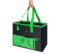 Craft Organizer Bag, Kraft Tote Bag with Handle - Kraft Bag Waterproof Art Craft Tote | Folding Kraft Bag with Metal Frame, Multifunctional Storage Bag for Pens, Markers, Staplers, Paint Brushes Craft