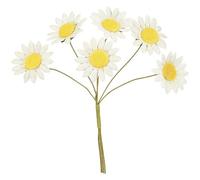 Craft Paper Daisies On Flexible Wire Stems - Ideal for Centrepieces, Arts & Craft Projects, Celebration, Card Making, Decoration, Gift Boxes (Small: White 25mm 72 Flowers)