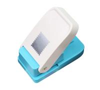 Craft Paper Punch - Decorative Scalloped Edge Cutter, Sturdy Rectangle Punch Tool, Smooth Lever Action Design | Versatile Hand Punchs for Scrap booking DIY Greeting Cards and Art Decoration