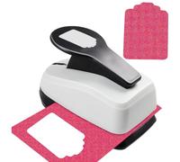 Craft Paper Punch, Safe Precise Portable Punch Tool, Card Making and Crafting Designs, Durable Metal Construction, Easy Grip Mechanism, DIY Artwork Tool for Envelopes Albums Labels