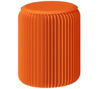 Craft Paper Stool, Folding Stool with Cushion Honeycomb Bench, Multifunction Round Foot Stool for Living Room Bedroom Office