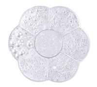 Craft Pearls White Flat Back Pearls Mixed Sizes Half Round Pearl for Nail Jewelry Craft DIY Scrapbooking Decoration 2/3/4/5/6/8/10mm 5600Pcs