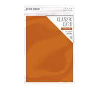 Craft Perfect - Classic Card - Pumpkin Orange - A4 - 216gsm - 10 Sheets - 9072E