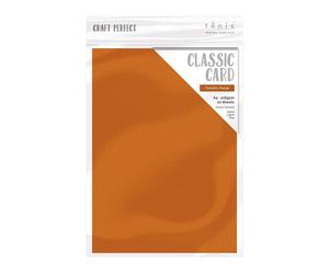 Craft Perfect - Classic Card - Pumpkin Orange - A4 - 216gsm - 10 Sheets - 9072E