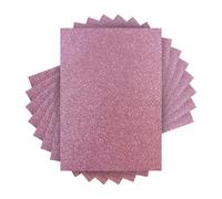Craft Perfect - Glitter Card - Berry Fizz - A4 (Pack of 15 Sheets)