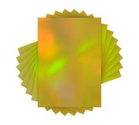 Craft Perfect Iridescent Mirror Card - Inca Gold - A4 (40 Pack) - 250gsm Premium Single-Sided Holographic Cardstock for Die Cutting, Crafts, & Paper Projects