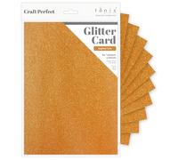 Craft Perfect Ombre Glitter Cardstock 8.5"X11"-Sugared Coral