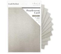 Craft Perfect Pearlescent Card A4, Luna Silver
