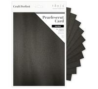 Craft Perfect Pearlescent Card A4, Onyx Black