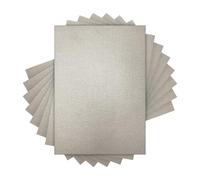 Craft Perfect Pearlescent Card A4 - Pack of 40 - Luna Silver - 250gsm Double-Sided Acid-Free Cardstock for Die Cutting & Crafting