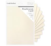Craft Perfect Pearlescent Card A4, Pearl White