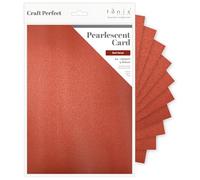 Craft Perfect Pearlescent Card A4, Red Velvet