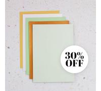 Craft Perfect Pearlescent Card Bundle - 25 A4 Sheets in Assorted Colors (250gsm) - Double-Sided Pearlized Cardstock for Crafting and Card Making