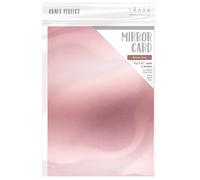 Craft Perfect Satin Mirror Cardstock 8.5"X11" 5/Pkg-Satin -Baroque Rose