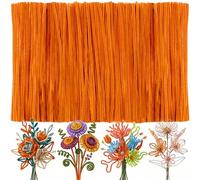 Craft Pipe Cleaners Chenille Stems, 100 Pieces Bulk Set for DIY Arts Crafts Decorations, Wedding Centerpieces, Floral Arrangements, Gift Wrapping Supplies - Soft, Bendable (100, Gold)