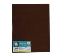 Craft Planet 9 x 12" Acrylic Felt, Dark Brown, Sheets, Coloured Square, Crafting Fabric, Stick with Glue Adhesive Pritt Sticks, Sewing, Patchwork, Crafts