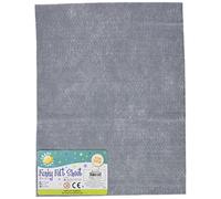 Craft Planet 9 x 12" Acrylic Felt, Grey, Sheets, Coloured Square, Crafting Fabric, Stick with Glue Adhesive Pritt Sticks, for Sewing, Patchwork, Crafts