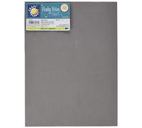Craft Planet 9 x 12" Funky Foam Sheet 2mm Thick, Grey, Coloured Accessories, Card Making Supplies, for Modelling, Printing, Paint, Art & Crafts, Foam Crafts Padding