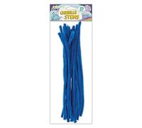 Craft Planet Coloured Pipe Cleaners 300mm 20 Pack Blue, Long Chenille Stems, Craft Supplies, Wire Pipecleaners, Fluffy Tinsel Wands For Crafts, Crafting Pipes, Autumn, Christmas