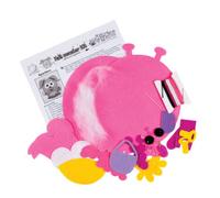 Craft Planet Felt Monster Craft Kit Sparkles, Height 20-30cm, Fuzzy Felt Fabric Crafts, Arts & Crafts Supplies, Craft Hobbies, Felt Toys Kits, Felting Craft Set, Sewing Embroidery Craft