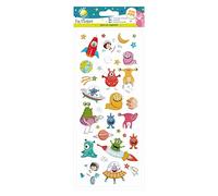 Craft Planet Fun Stickers, Aliens, Stickers For Young Crafters Collection, For Posters, Card Making, Scrapbooking, Party Bag Fillers, Sticker Book, Reward Chart Stickers, Invites, Craft