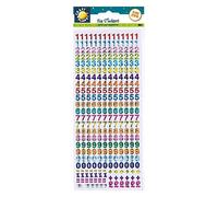Craft Planet Fun Stickers, Holographic Numbers, for Young Crafters, Posters, Card Making, Scrapbooking, Party Bag Fillers, Books, Reward Charts, Invites, Crafts Supplies