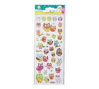 Craft Planet Fun Stickers, Owls, Stickers For Young Crafters Collection, For Posters, Card Making, Scrapbooking, Party Bag Fillers, Sticker Book, Reward Chart Stickers, Invites, Craft